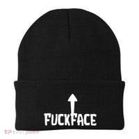 Fuck Face Self Deprecating Arrow Up Fuckface Beanie thumb 0