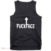 Fuck Face Self Deprecating Arrow Up Fuckface Tank Top thumb 0