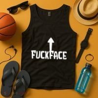 Fuck Face Self Deprecating Arrow Up Fuckface Tank Top thumb 4