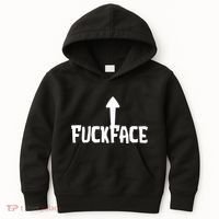 Fuck Face Self Deprecating Arrow Up Fuckface Kids Hoodie thumb 0