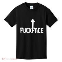 Fuck Face Self Deprecating Arrow Up Fuckface Kids T-Shirt thumb 0