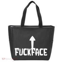 Fuck Face Self Deprecating Arrow Up Fuckface Tote Bag thumb 0