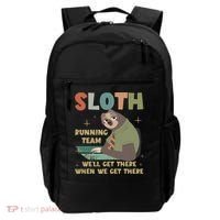 Funny Flash Sloth Running Team We’Ll Get There Sloth Backpack thumb 0