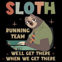 Funny Flash Sloth Running Team We’Ll Get There Sloth Toddler Hoodie thumb 2