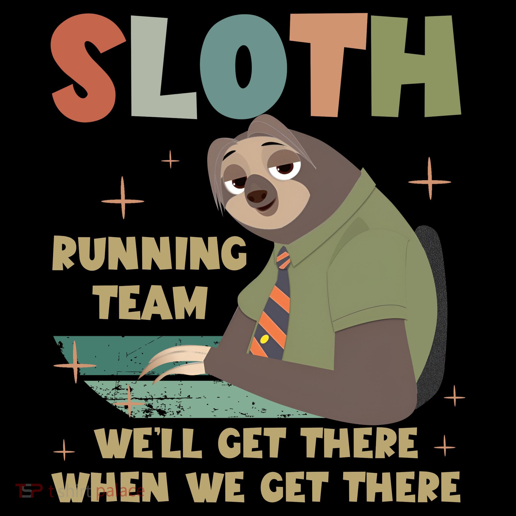 Funny Flash Sloth Running Team We’Ll Get There Sloth Toddler Hoodie