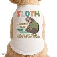 Funny Flash Sloth Running Team We’Ll Get There Sloth Doggie Tank thumb 0