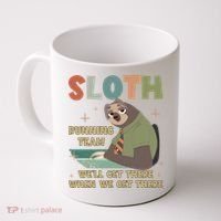 Funny Flash Sloth Running Team We’Ll Get There Sloth Coffee Mug thumb 0