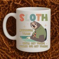 Funny Flash Sloth Running Team We’Ll Get There Sloth Coffee Mug thumb 2