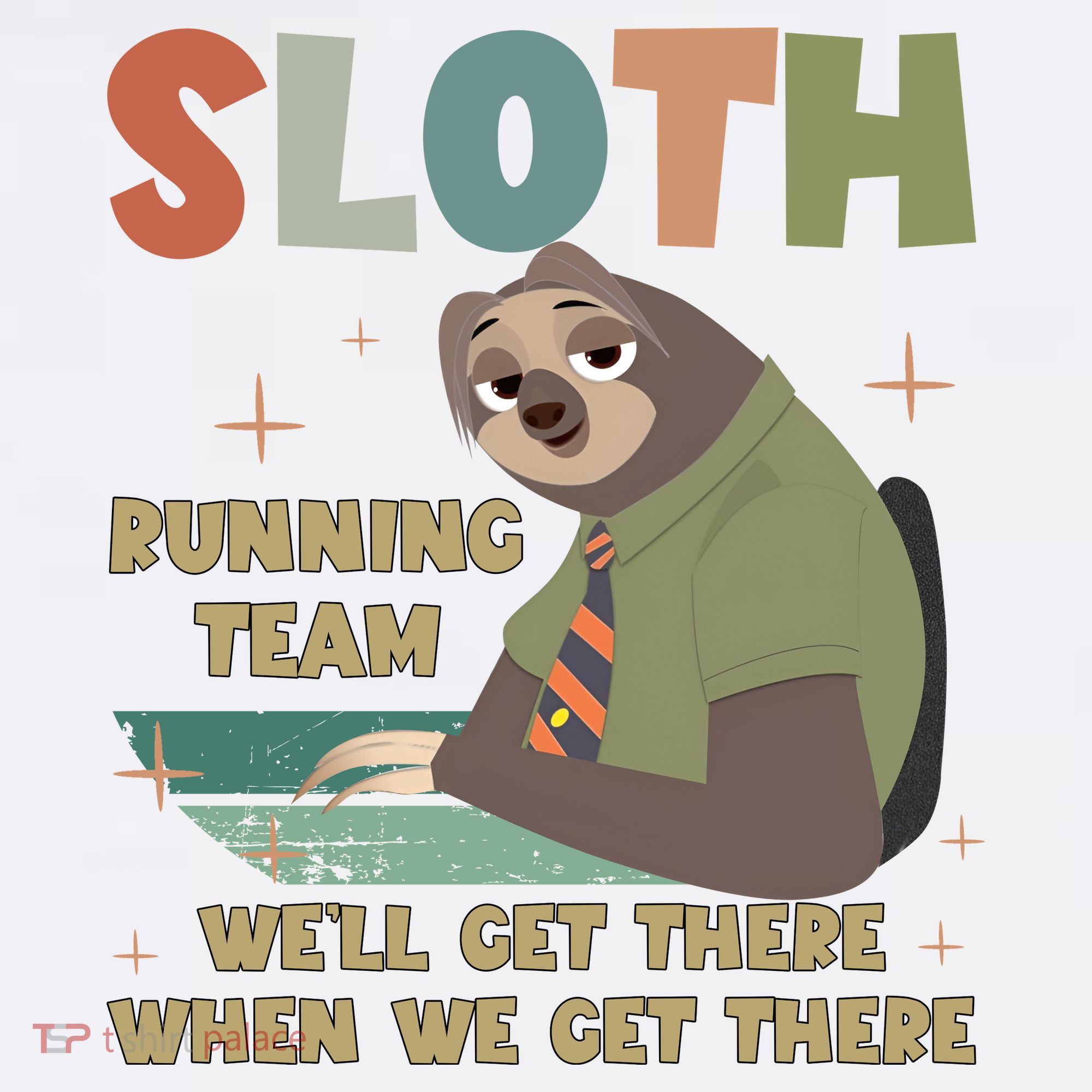 Funny Flash Sloth Running Team We’Ll Get There Sloth Beanie