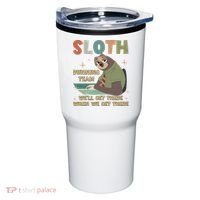 Funny Flash Sloth Running Team We’Ll Get There Sloth Tumbler thumb 0