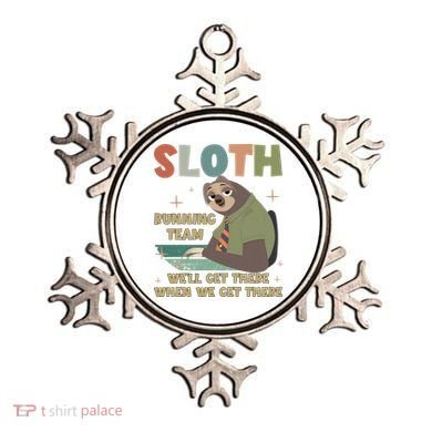 Funny Flash Sloth Running Team We’Ll Get There Sloth Ornament