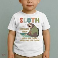 Funny Flash Sloth Running Team We’Ll Get There Sloth Toddler T-Shirt thumb 2