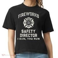 Funny FIREWORKS SAFETY DIRECTOR Firefighter America Red Comfort Colors Boxy T-Shirt thumb 0
