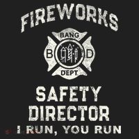 Funny FIREWORKS SAFETY DIRECTOR Firefighter America Red Beanie thumb 2