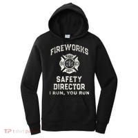 Funny FIREWORKS SAFETY DIRECTOR Firefighter America Red Women's Hoodie thumb 0