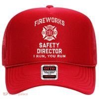 Funny FIREWORKS SAFETY DIRECTOR Firefighter America Red Hat thumb 0