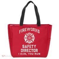 Funny FIREWORKS SAFETY DIRECTOR Firefighter America Red Tote Bag thumb 0