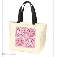Funny Face Shirt Checkered Pattern Smile Face Meme Trendy Tote Bag thumb 3