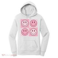 Funny Face Shirt Checkered Pattern Smile Face Meme Trendy Women's Hoodie thumb 0