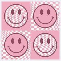 Funny Face Shirt Checkered Pattern Smile Face Meme Trendy Women's Hoodie thumb 2