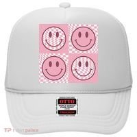 Funny Face Shirt Checkered Pattern Smile Face Meme Trendy Hat thumb 0