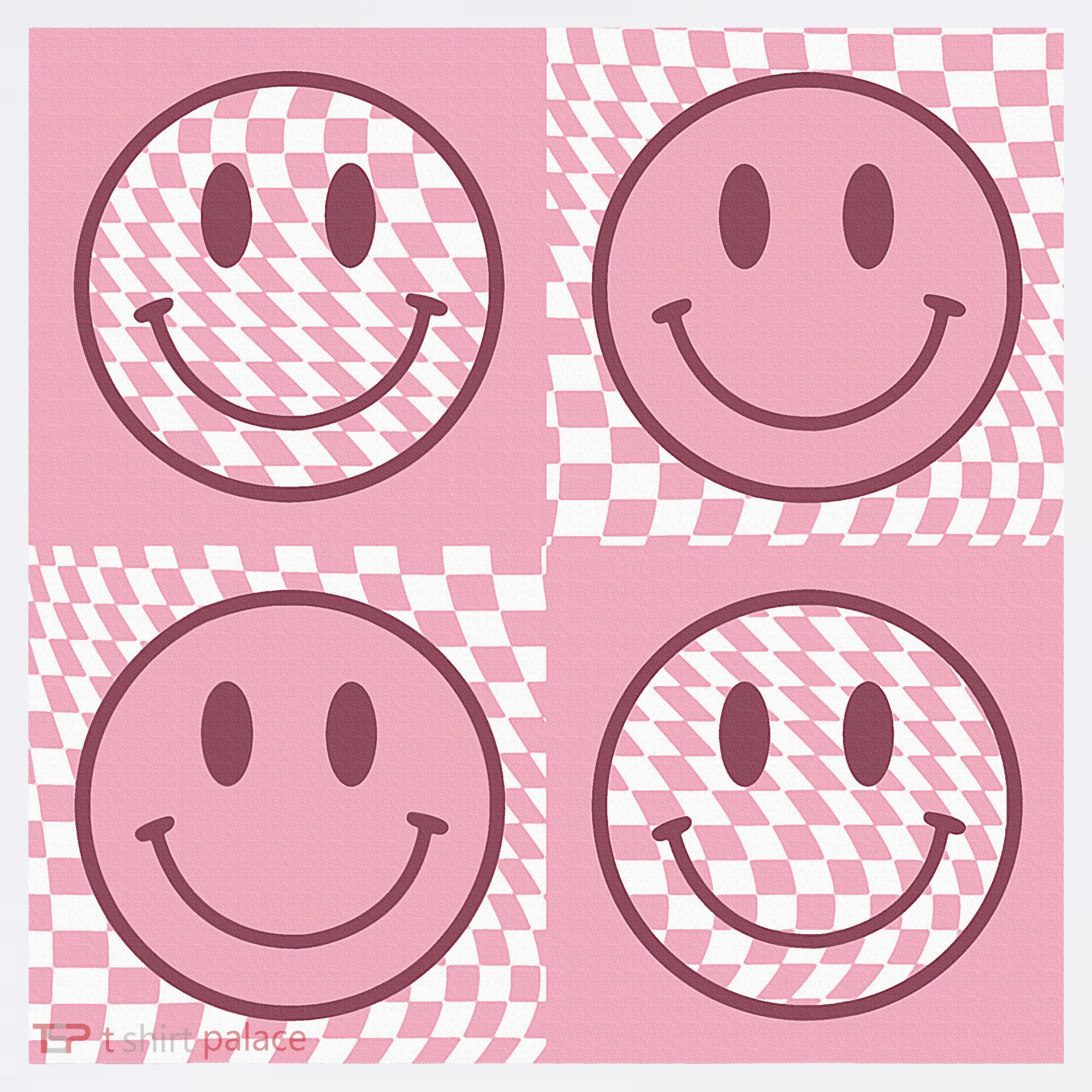 Funny Face Shirt Checkered Pattern Smile Face Meme Trendy Toddler T-Shirt