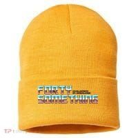 Funny Forty Something Children In Disguise Sustainable Knit Beanie thumb 0