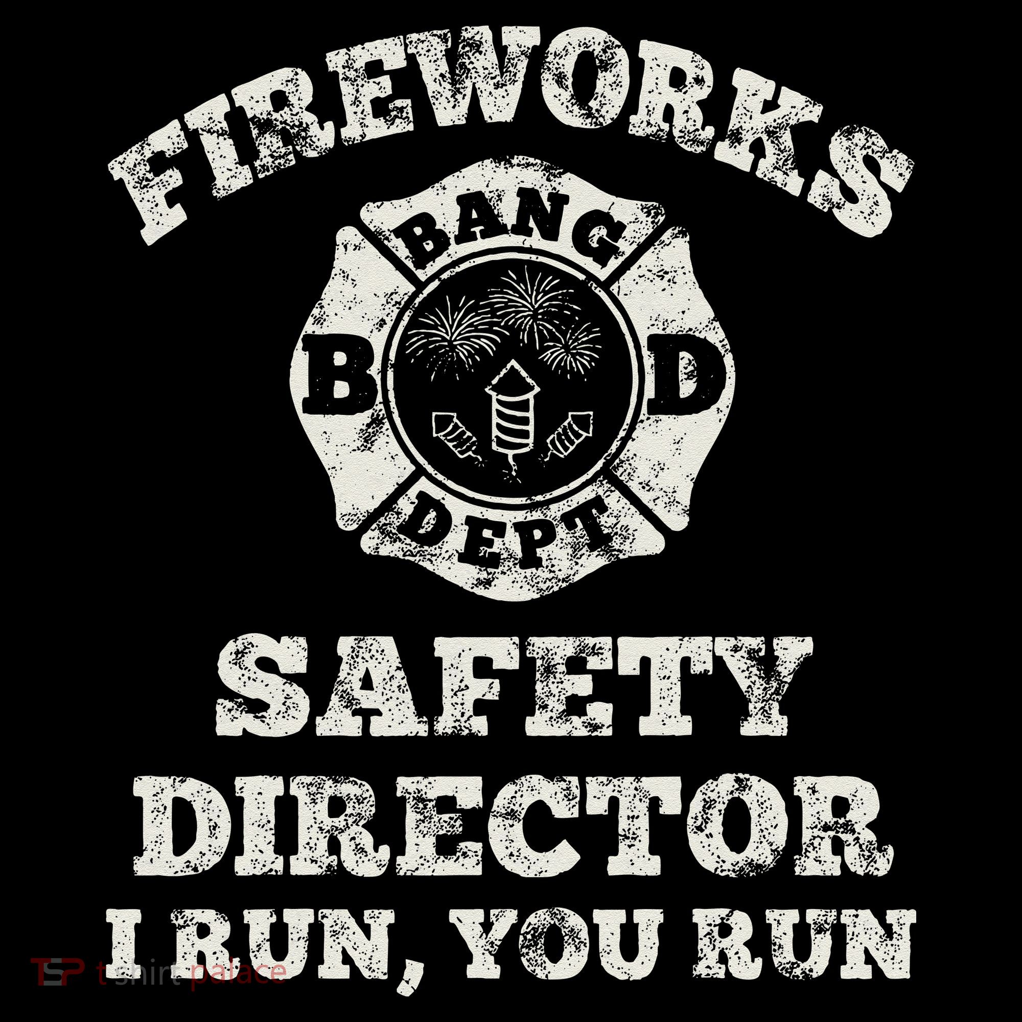 Funny Fireworks Safety Director Firefighter America Red Pyro Sweatshirt