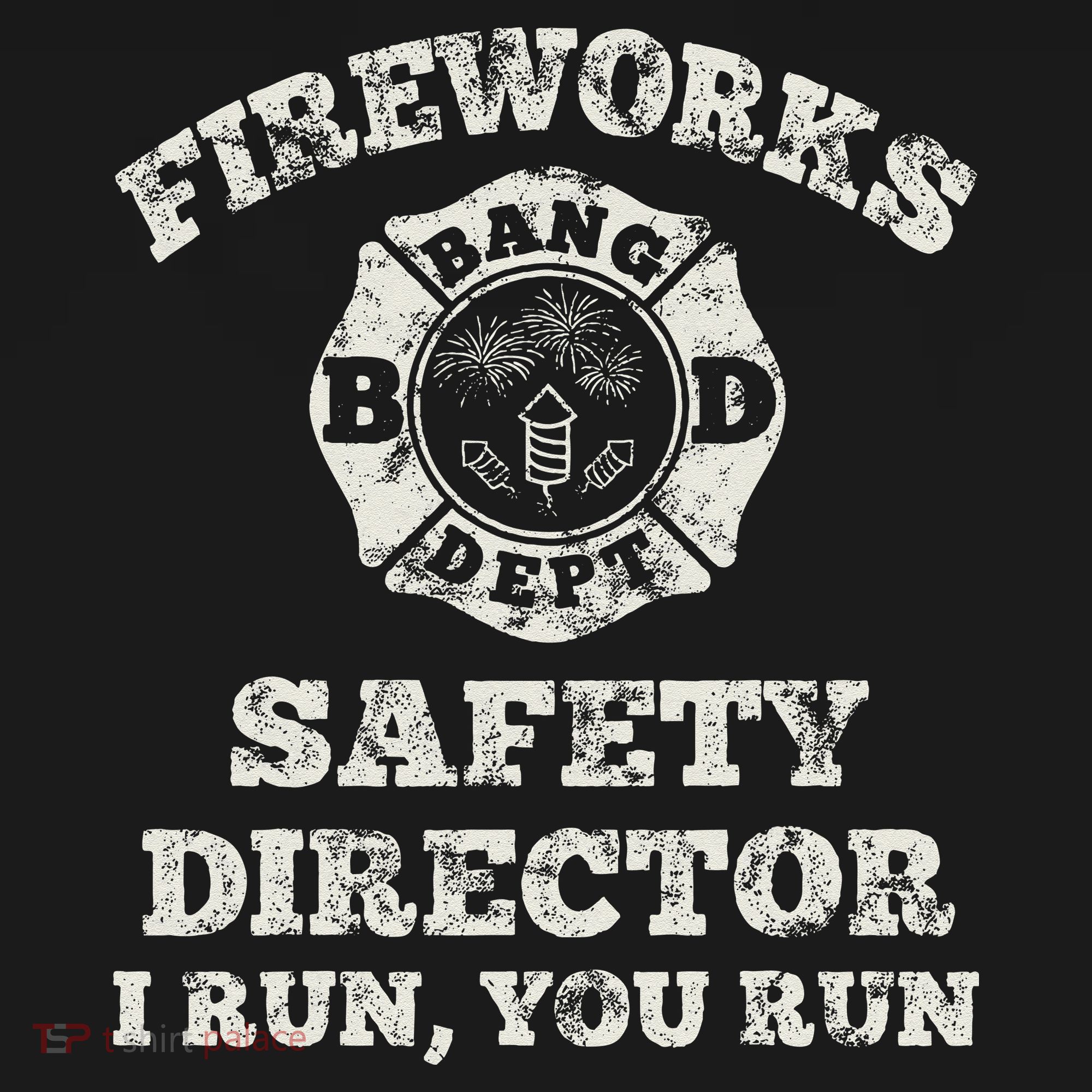 Funny Fireworks Safety Director Firefighter America Red Pyro Coaster