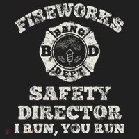 Funny Fireworks Safety Director Firefighter America Red Pyro Hat thumb 2