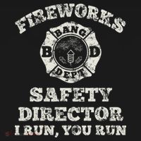 Funny Fireworks Safety Director Firefighter America Red Pyro Toddler T-Shirt thumb 4