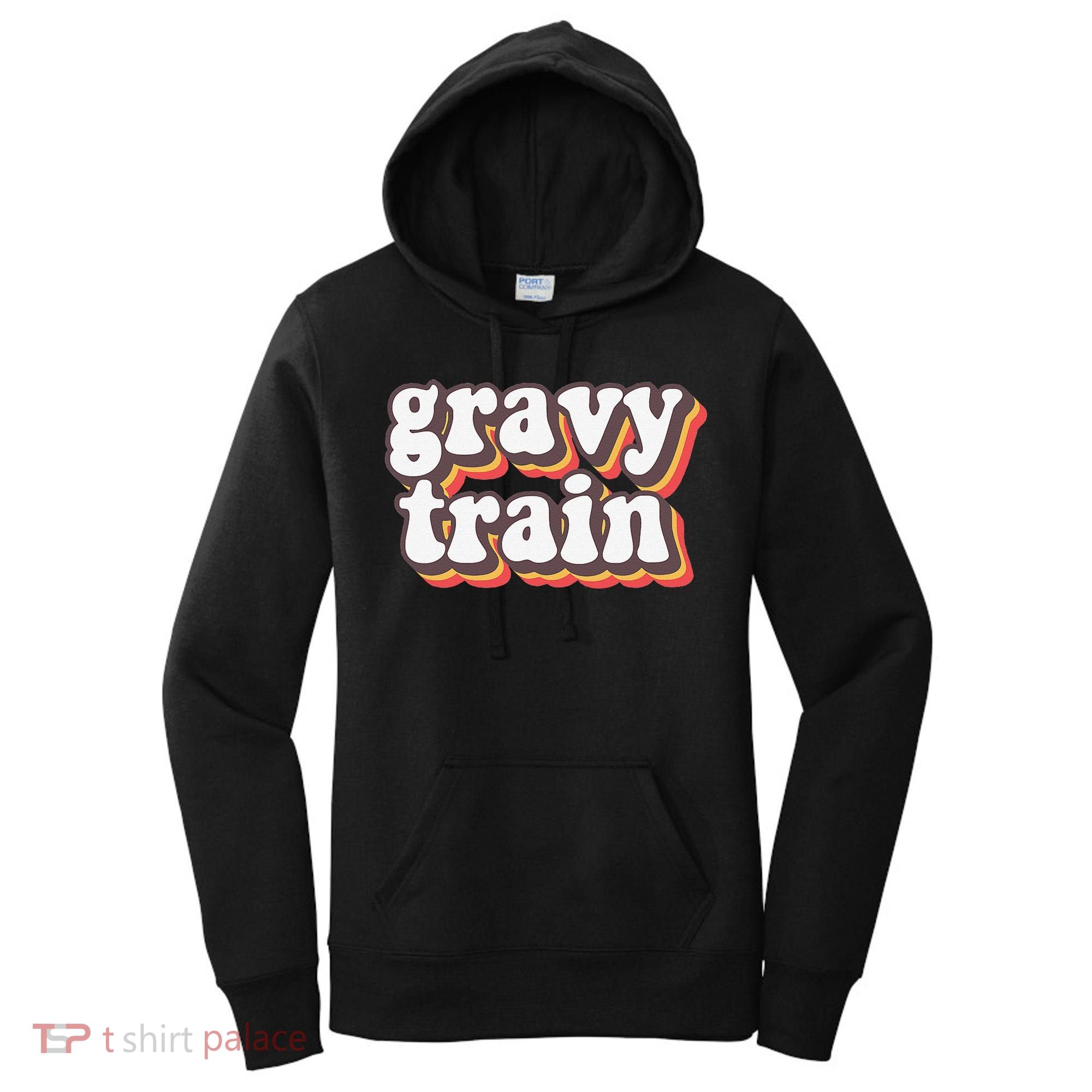 Funny Family Thanksgiving Gravy Train Friendsgiving Women's Hoodie