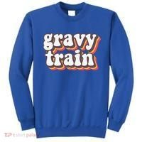 Funny Family Thanksgiving Gravy Train Friendsgiving Sweatshirt thumb 0