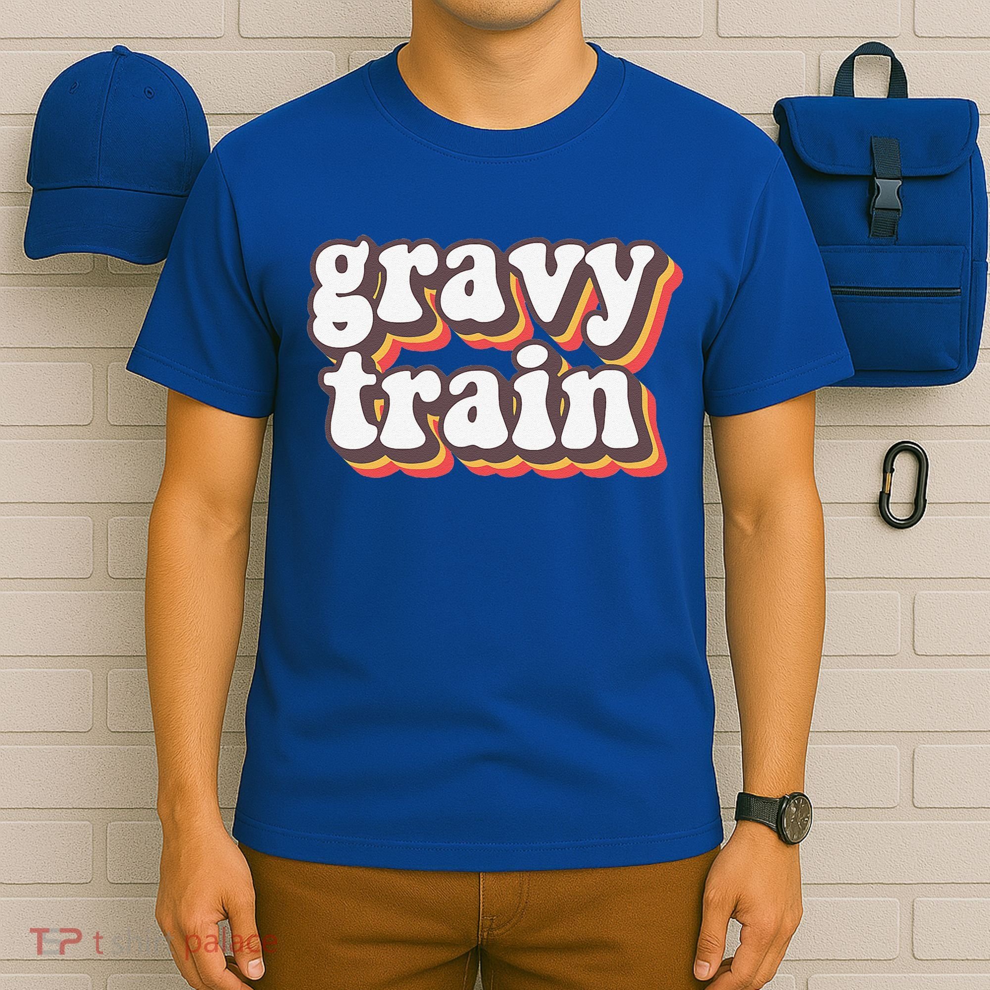 Funny Family Thanksgiving Gravy Train Friendsgiving T-Shirt