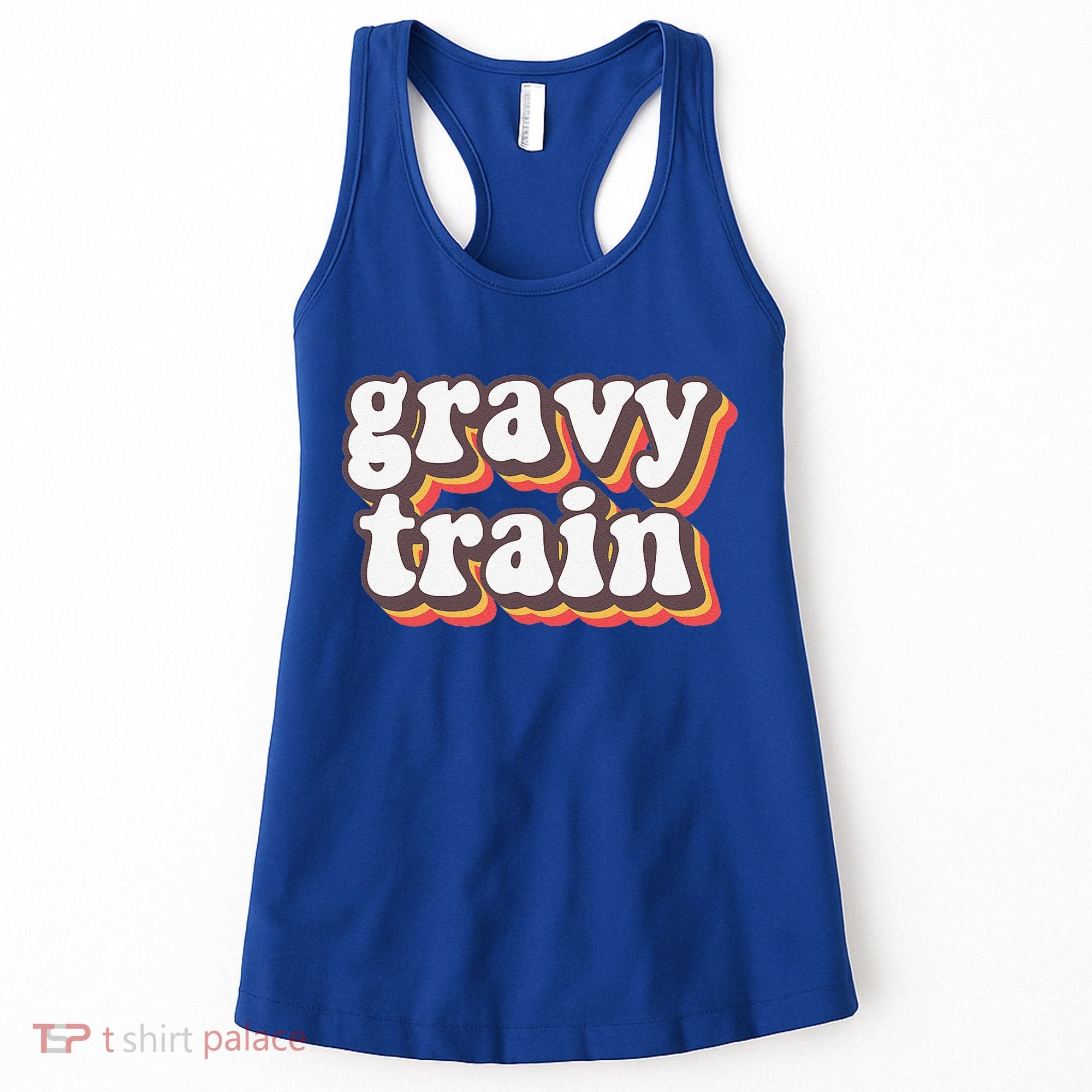 Funny Family Thanksgiving Gravy Train Friendsgiving Women's Tank Top