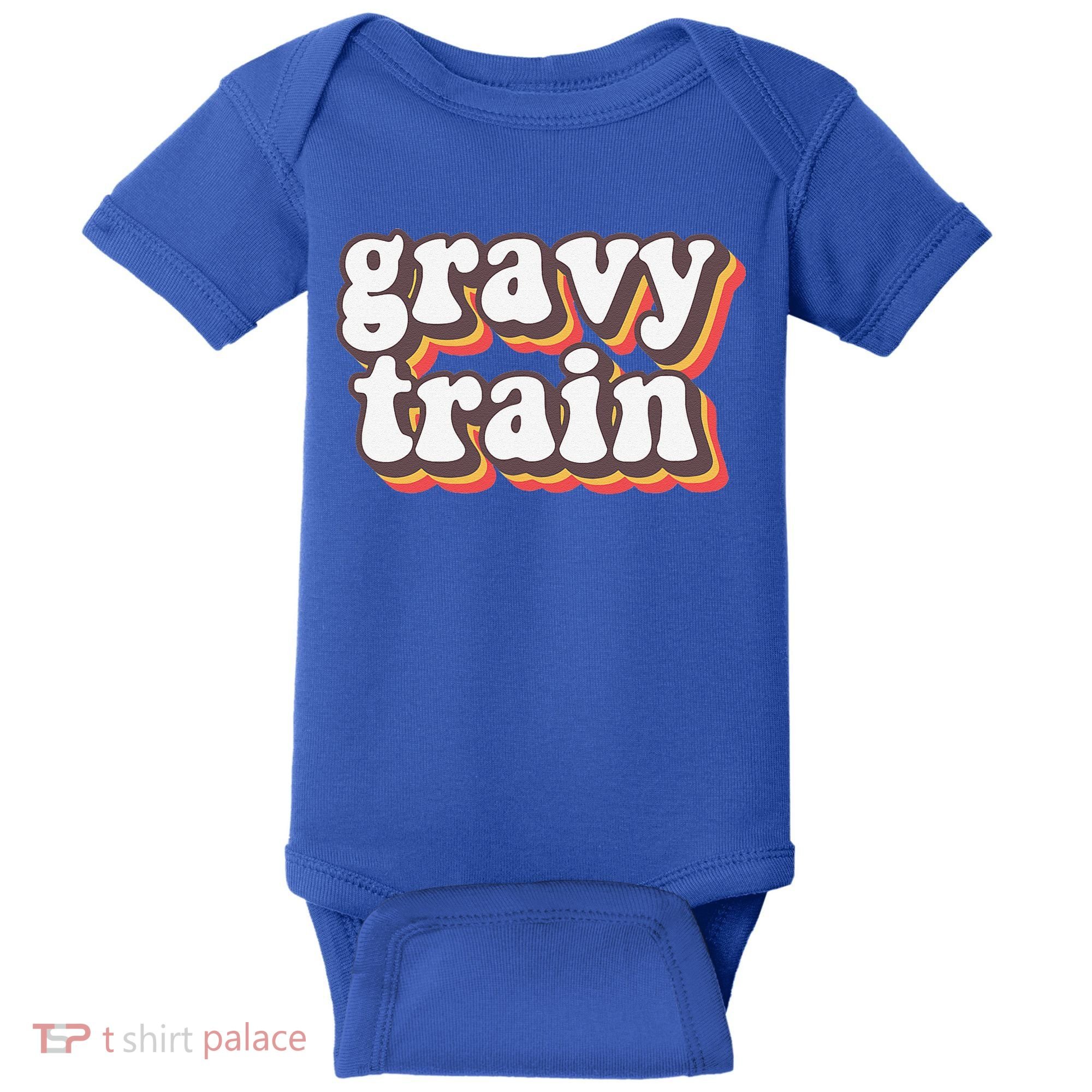 Funny Family Thanksgiving Gravy Train Friendsgiving Baby Bodysuit