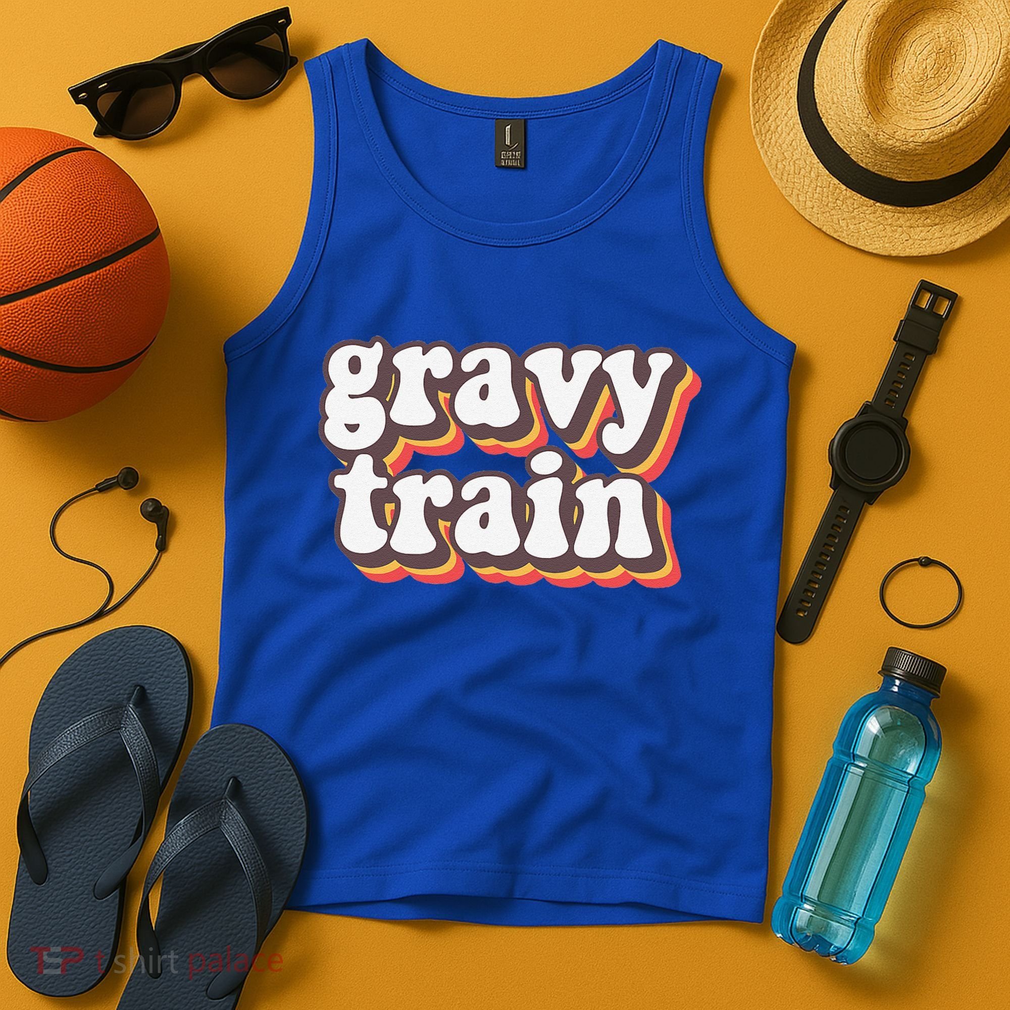 Funny Family Thanksgiving Gravy Train Friendsgiving Tank Top