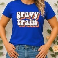 Funny Family Thanksgiving Gravy Train Friendsgiving Women's T-Shirt thumb 2