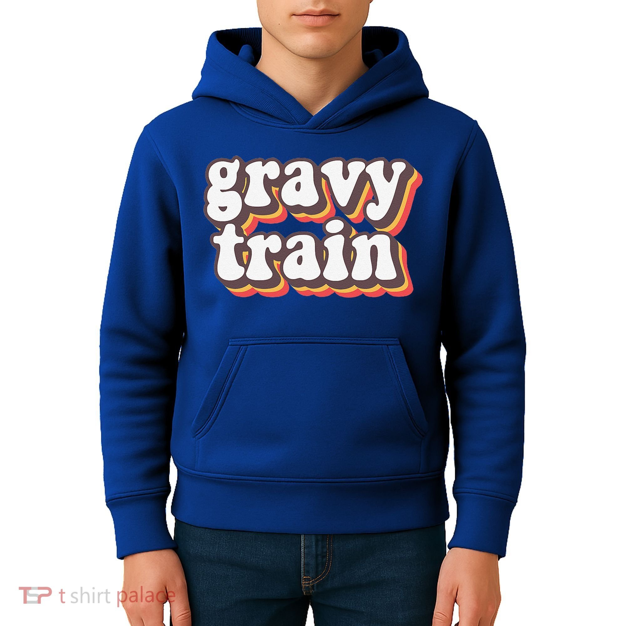 Funny Family Thanksgiving Gravy Train Friendsgiving Kids Hoodie