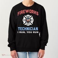 Funny FIREWORKS TECHNICIAN America Firefighter Pyro Expert Women's Sweatshirt thumb 0