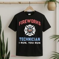Funny FIREWORKS TECHNICIAN America Firefighter Pyro Expert T-Shirt thumb 2