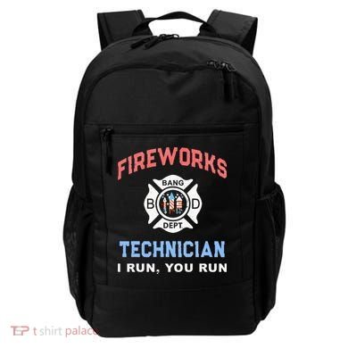 Funny FIREWORKS TECHNICIAN America Firefighter Pyro Expert Backpack