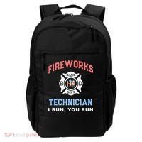 Funny FIREWORKS TECHNICIAN America Firefighter Pyro Expert Backpack thumb 0