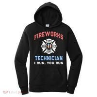 Funny FIREWORKS TECHNICIAN America Firefighter Pyro Expert Women's Hoodie thumb 0