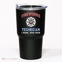 Funny FIREWORKS TECHNICIAN America Firefighter Pyro Expert Tumbler thumb 0