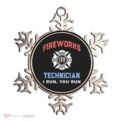 Funny FIREWORKS TECHNICIAN America Firefighter Pyro Expert Ornament