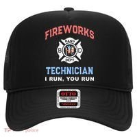Funny FIREWORKS TECHNICIAN America Firefighter Pyro Expert Hat thumb 0