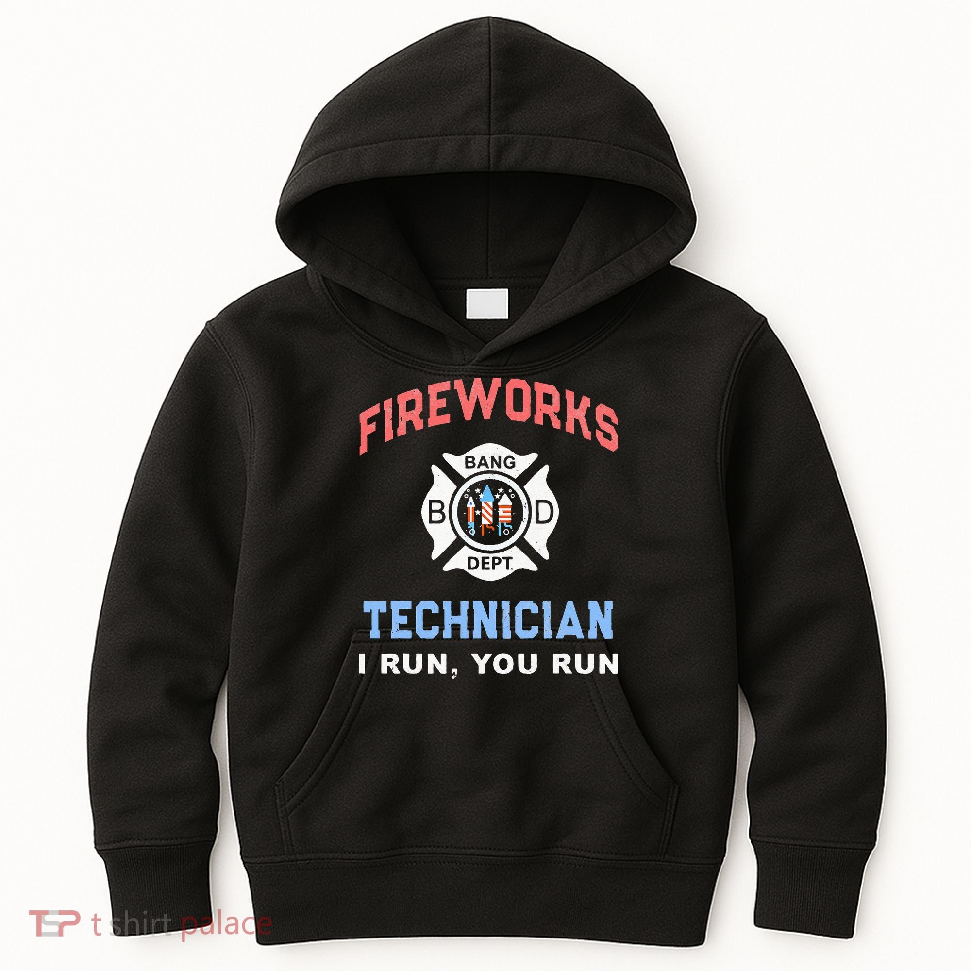 Funny FIREWORKS TECHNICIAN America Firefighter Pyro Expert Kids Hoodie