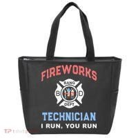 Funny FIREWORKS TECHNICIAN America Firefighter Pyro Expert Tote Bag thumb 0