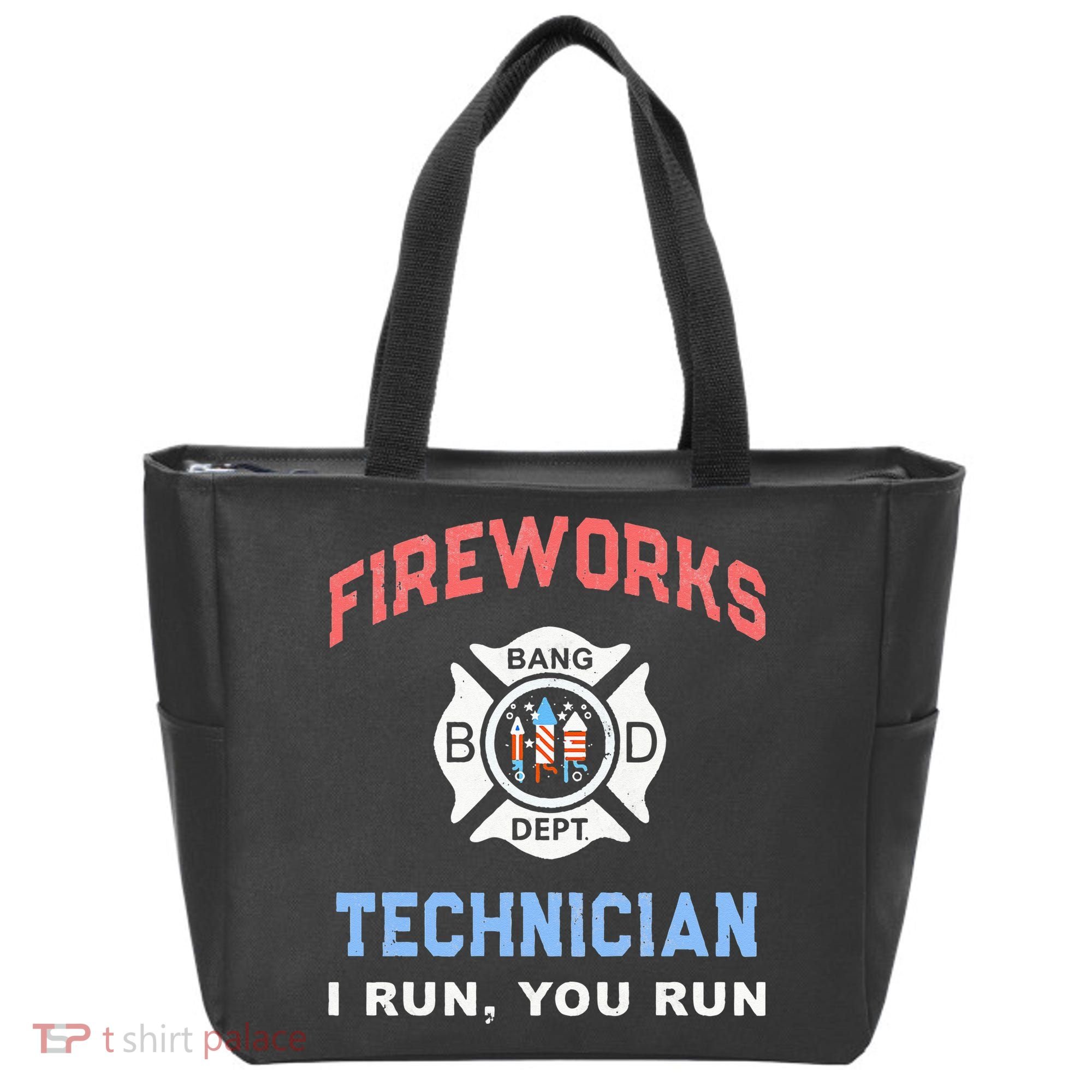 Funny FIREWORKS TECHNICIAN America Firefighter Pyro Expert Tote Bag